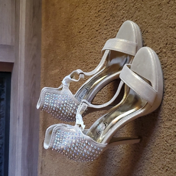 Refresh ladies strappy sparkly bling heels - Picture 1 of 6